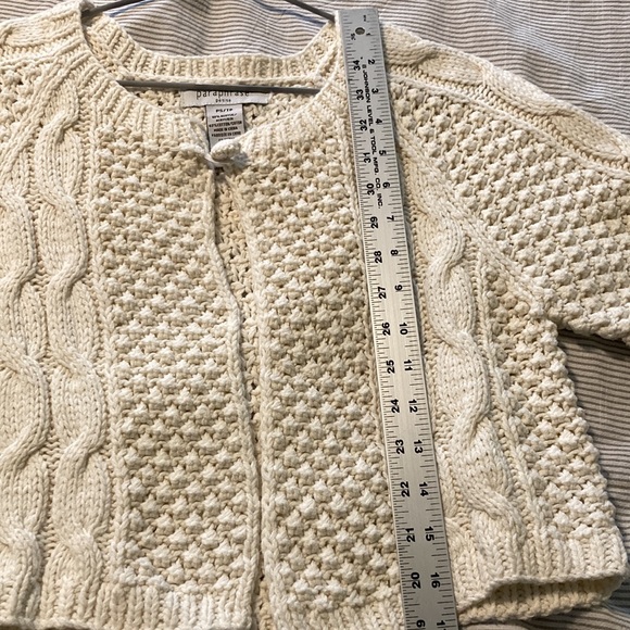 Cropped Cable Knit Cardigan - Picture 4 of 6